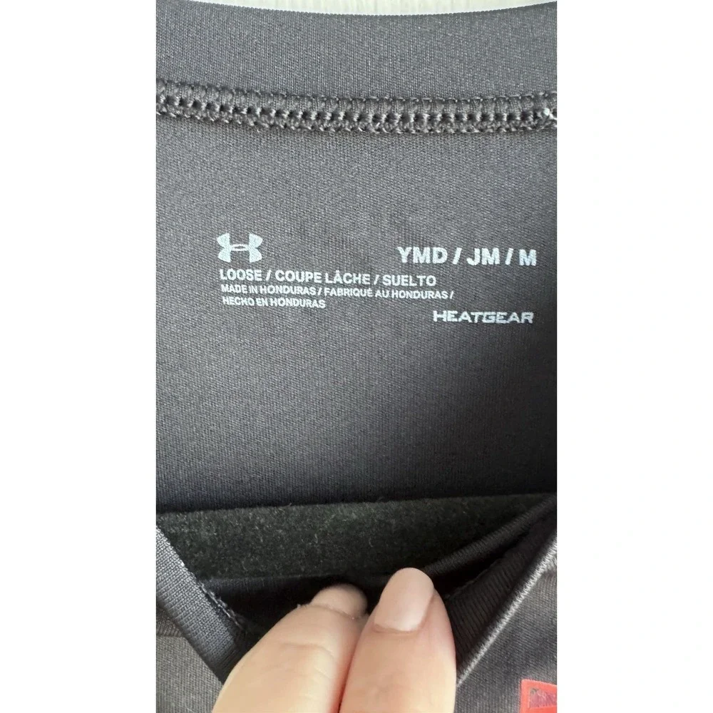 Under Armour Black Dri Fit T-Shirt Boys Size Youth Medium
